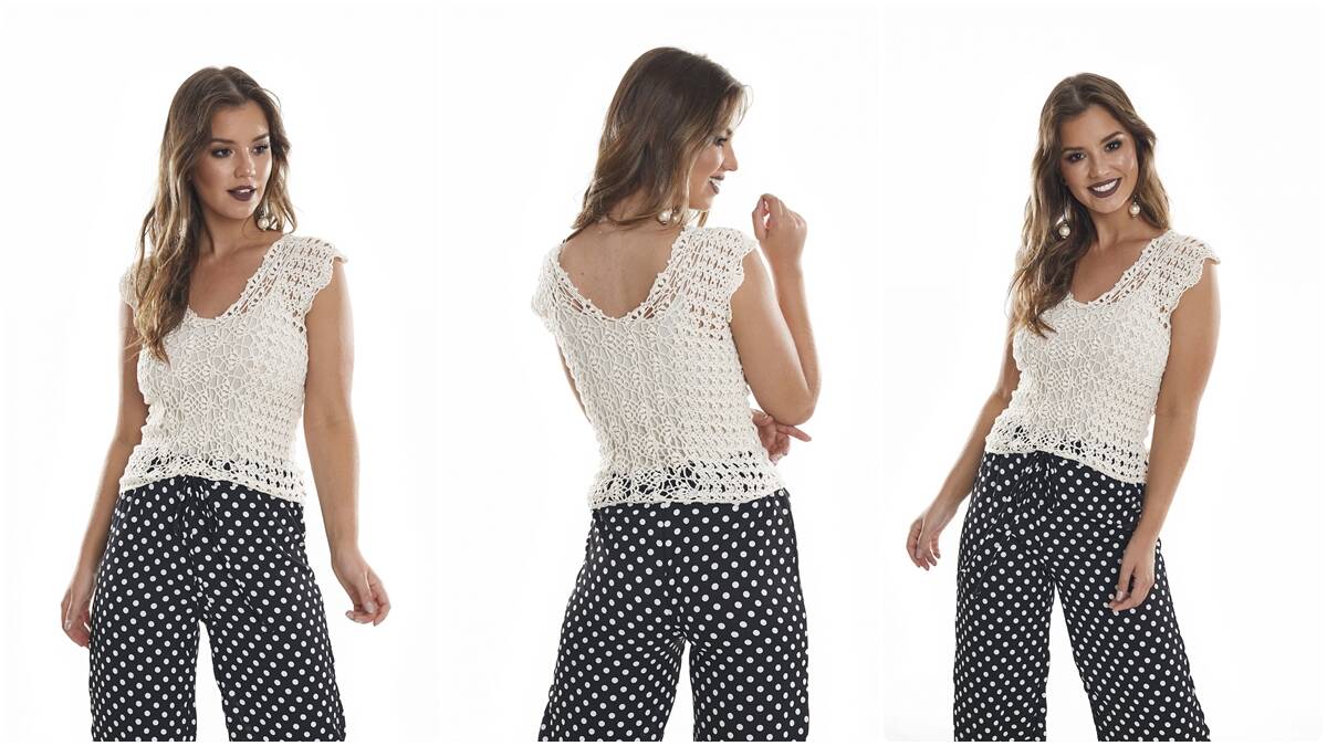 Regata de Crochê Natural: A Peça Perfeita para o Verão!