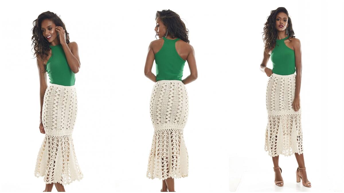 Saia de Crochê Brilhante: Peça Linda e Charmosa para Seu Look!