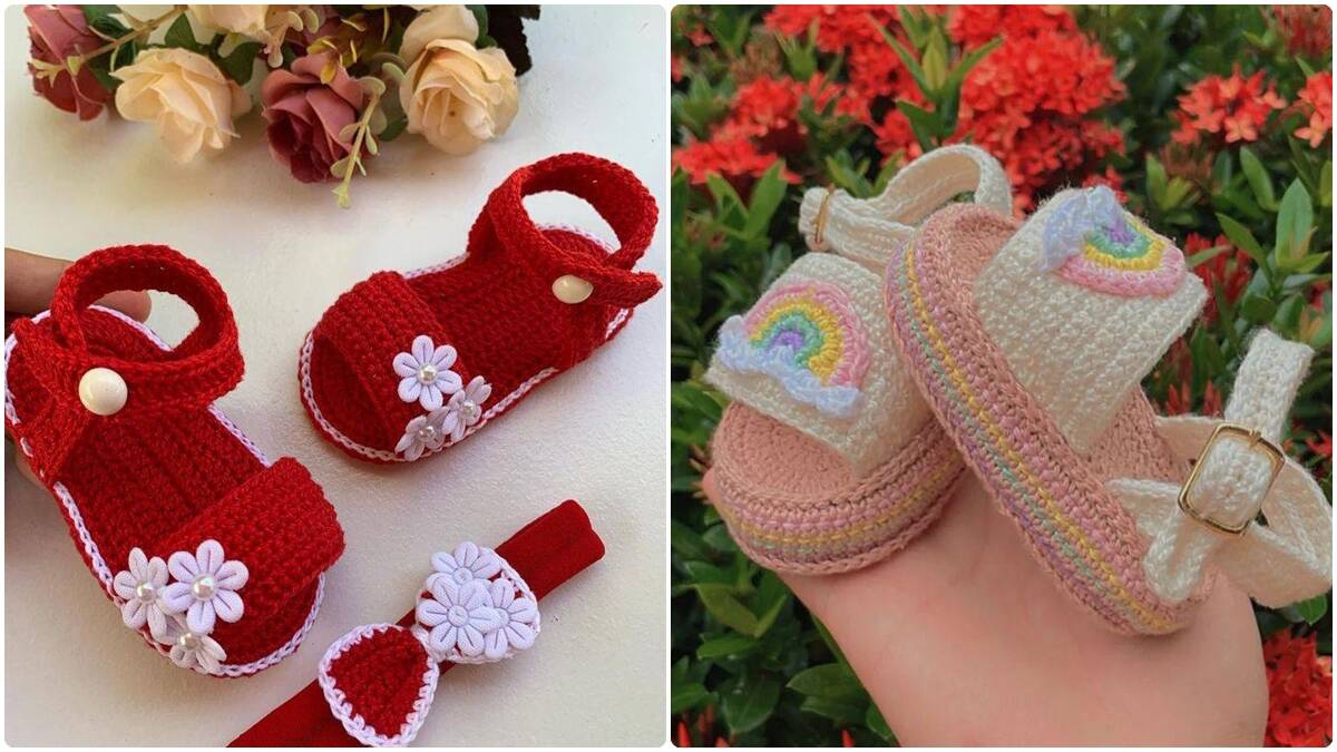 Explore 18 Sapatinhos de Crochê Infantil Cheios de Beleza e Fofura!