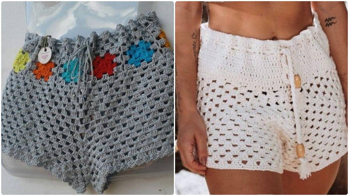 Veja os Mais Lindos Shorts de Crochê para o Verão e Aprenda a Fazer o Seu!
