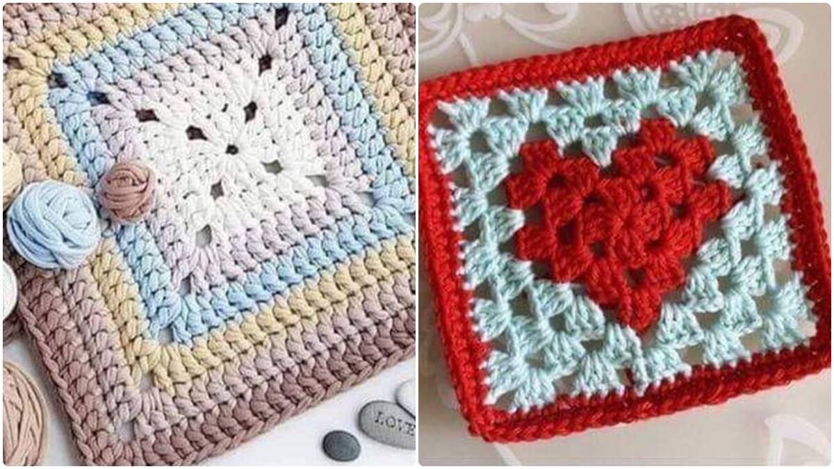 Gráficos de Squares de Crochê para Criar Projetos Lindos!