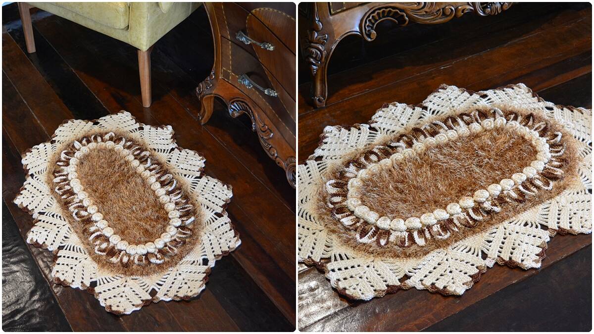 Tapete de Crochê Caravela: Peça Elegante para a Sua Decoração!