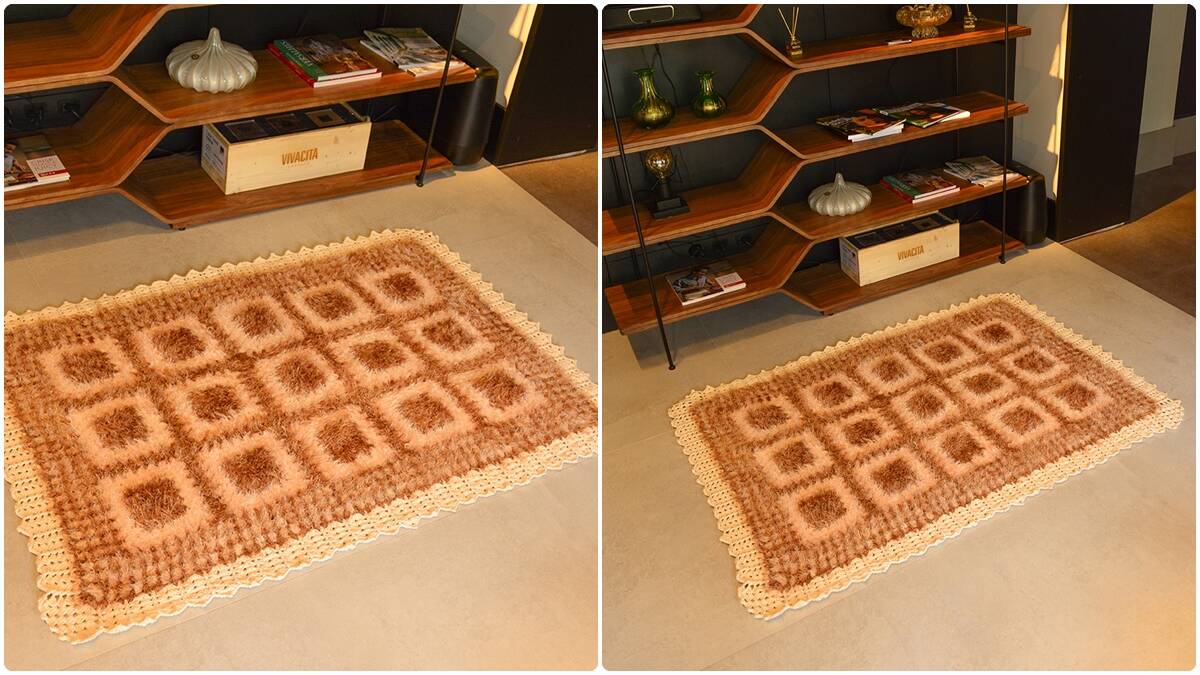 Tapete de Crochê Luxuoso: Elegância Artesanal na Decoração!