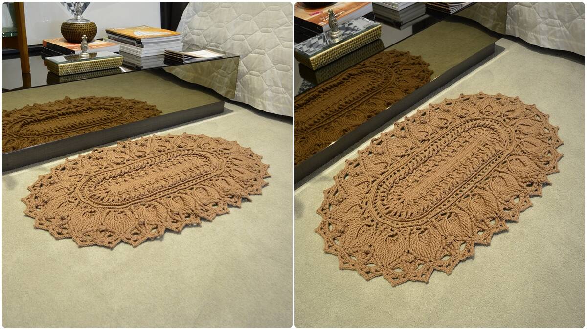 Tapete de Crochê Cacau: Crie Uma Peça Linda e Elegante!