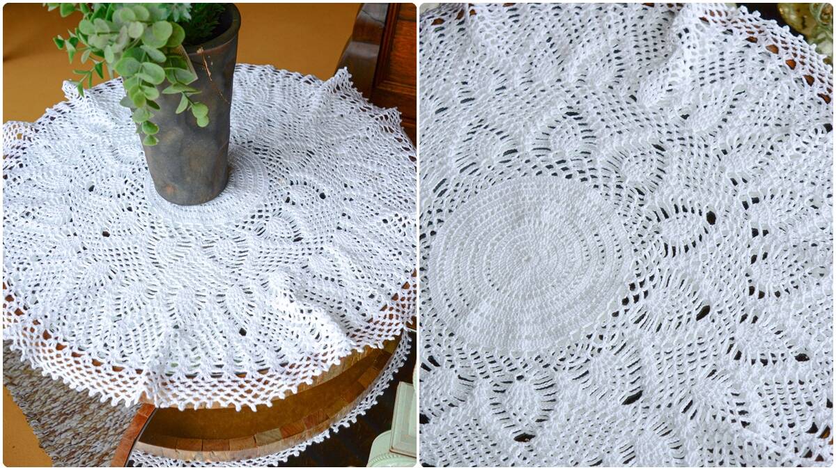 Toalha de Mesa em Crochê Paz: Um Projeto que Acalma!