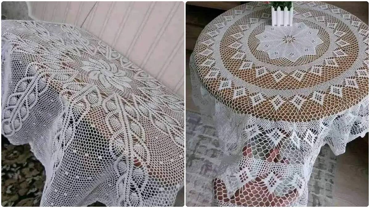 Veja 20 Toalhas de Mesa em Crochê com Gráficos para Decorar!