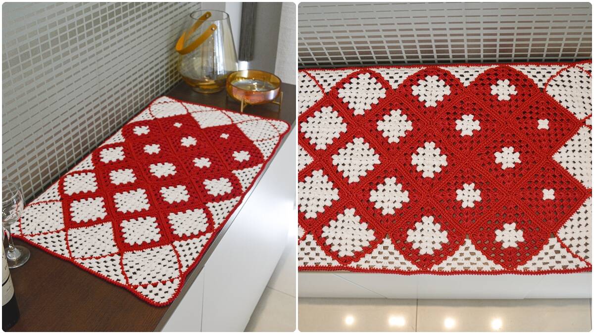 Trilho de Mesa em Crochê Amor: Guia com Passo a Passo!