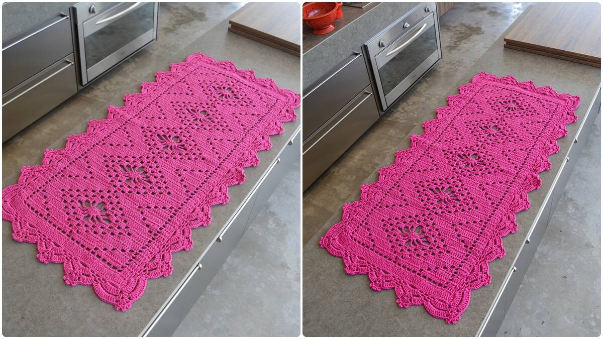 Trilho de Mesa em Crochê Clear: Crie Uma Peça Elegante!