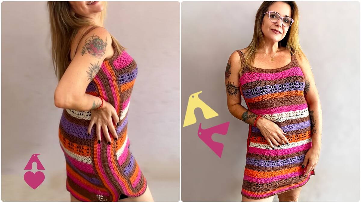 Vestido de Crochê Eunice: Guia Completo com Vídeo Aula!