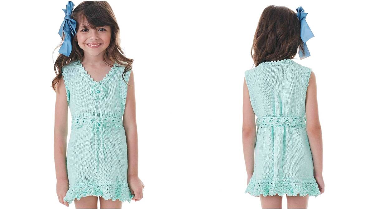 Vestido de Crochê Infantil Candy: Uma Peça Delicada e Linda!
