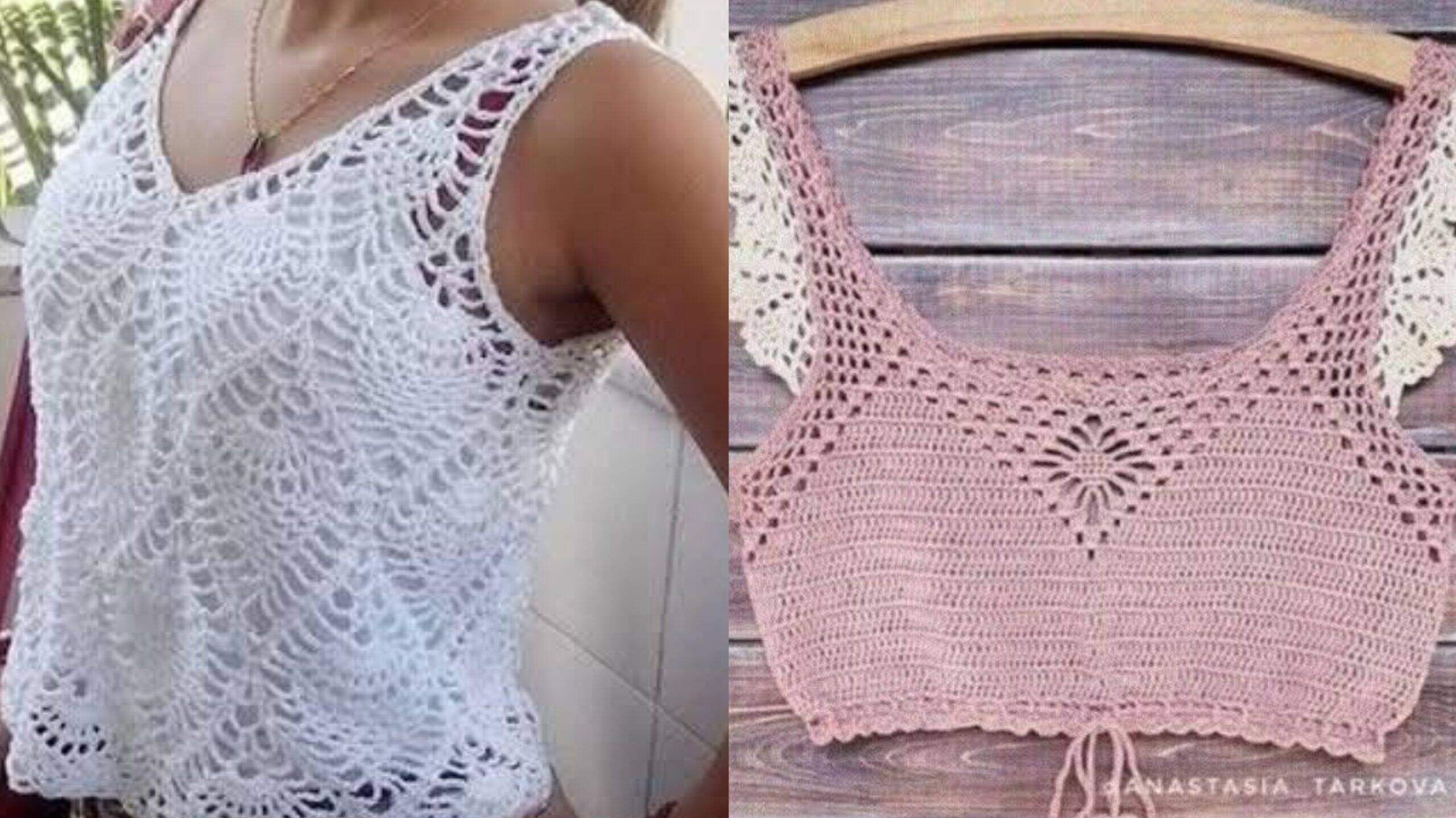 18 Regatas de Crochê com Gráficos: Estilo Atemporal e Feito à Mão