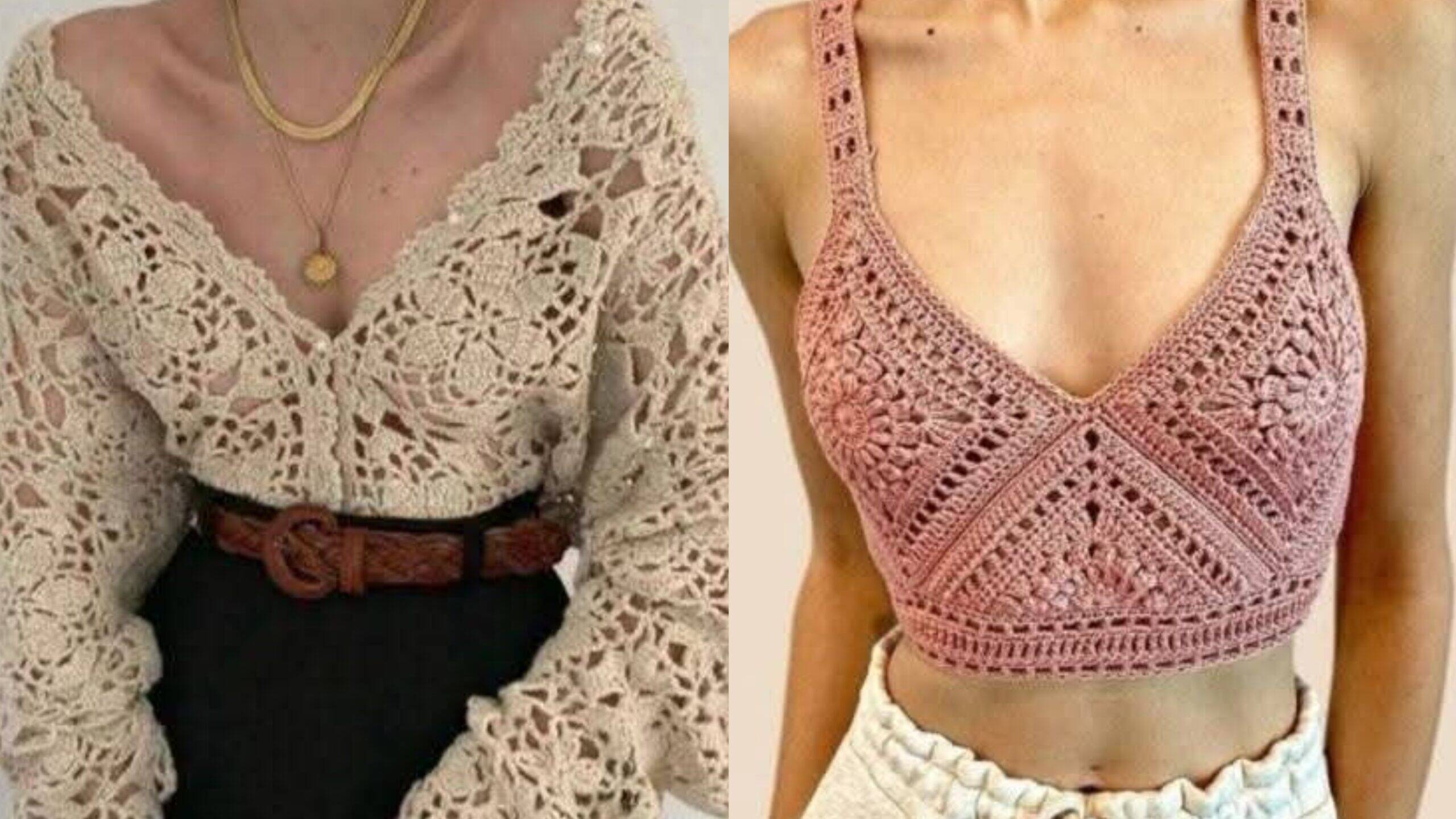 Transforme Seu Estilo com Blusinhas de Crochê Feitas à Mão