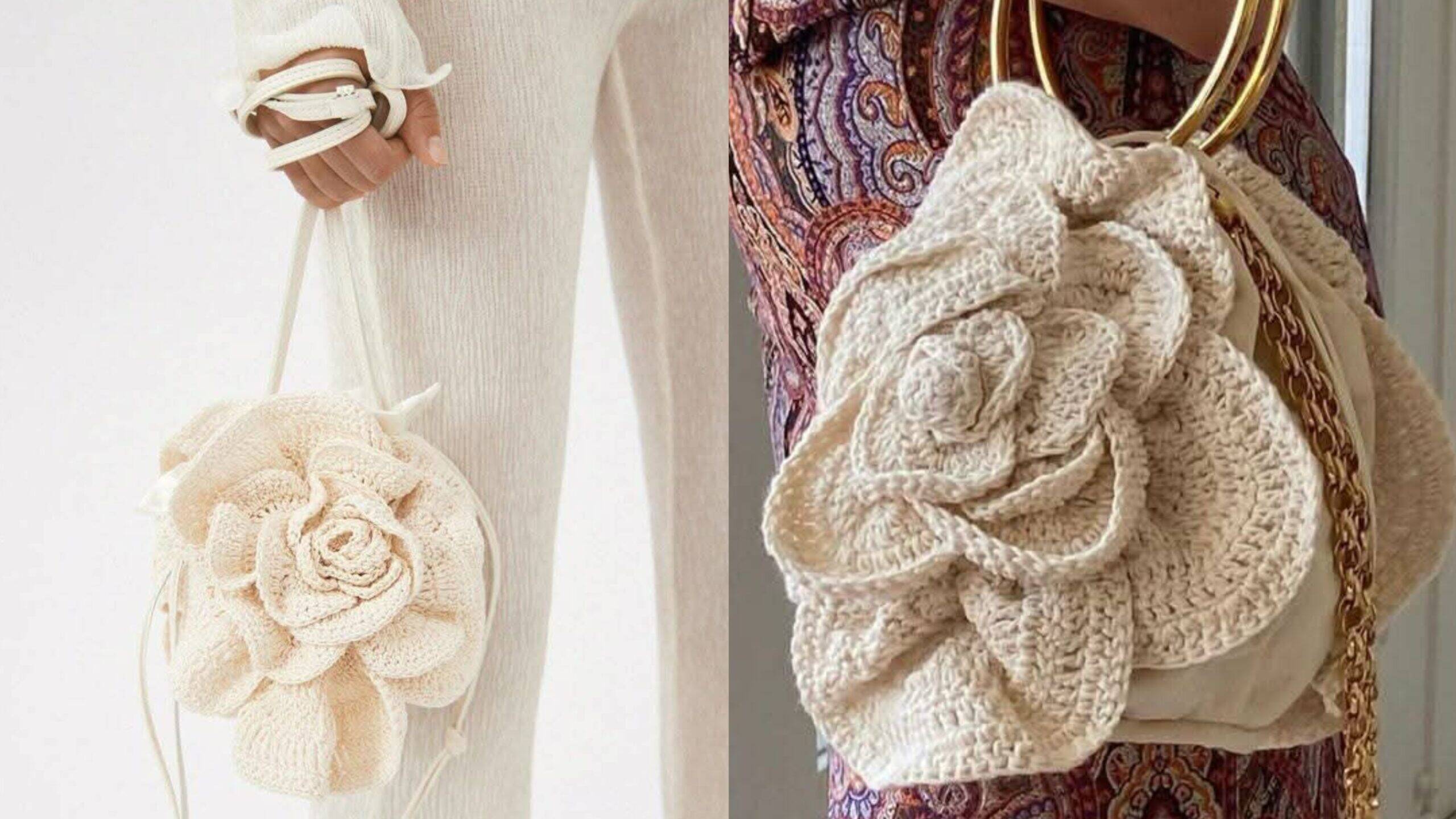 Bolsa Flor em Crochê: Tendência Artesanal para um Estilo Único