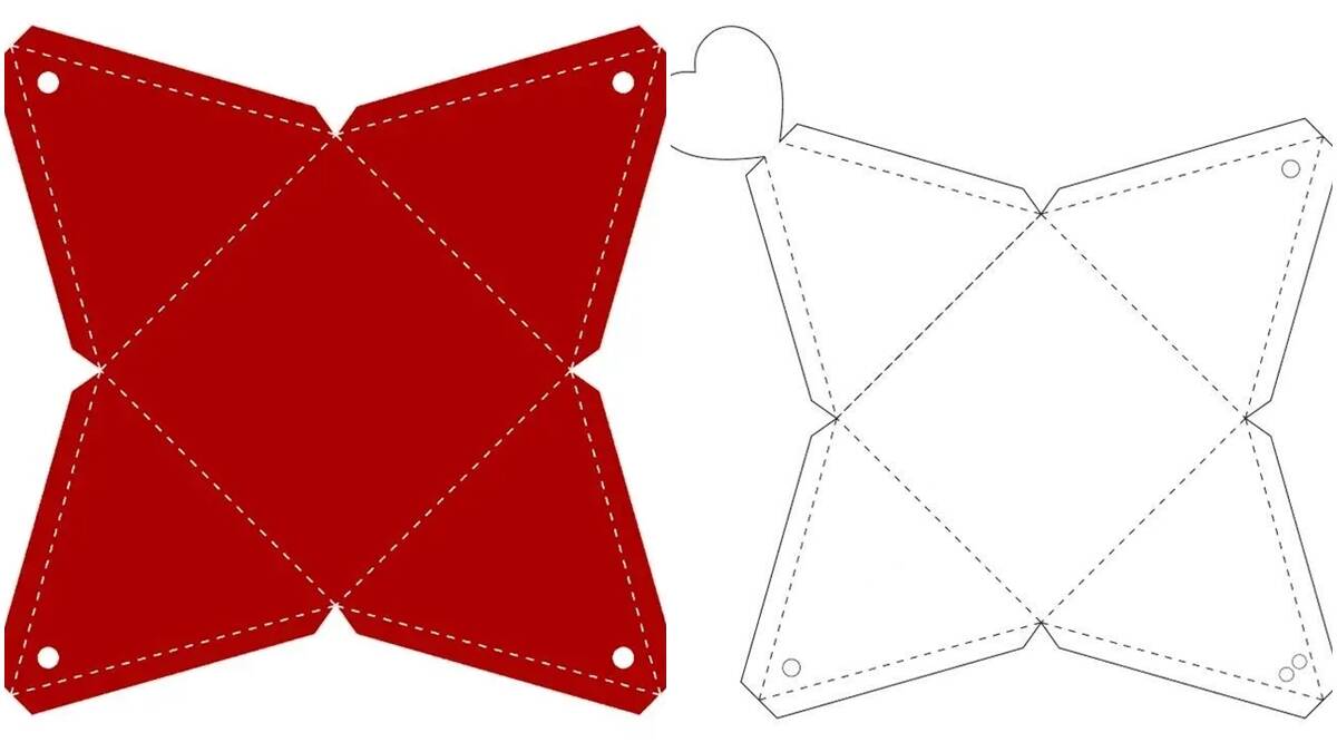 Moldes de Caixa Pirâmide PNG: Praticidade para Projetos Encantadores