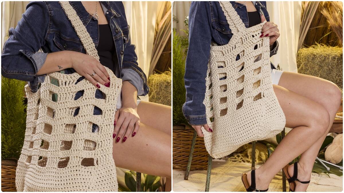 Bolsa de Crochê Barroco Natural: Faça a Sua Bolsa!