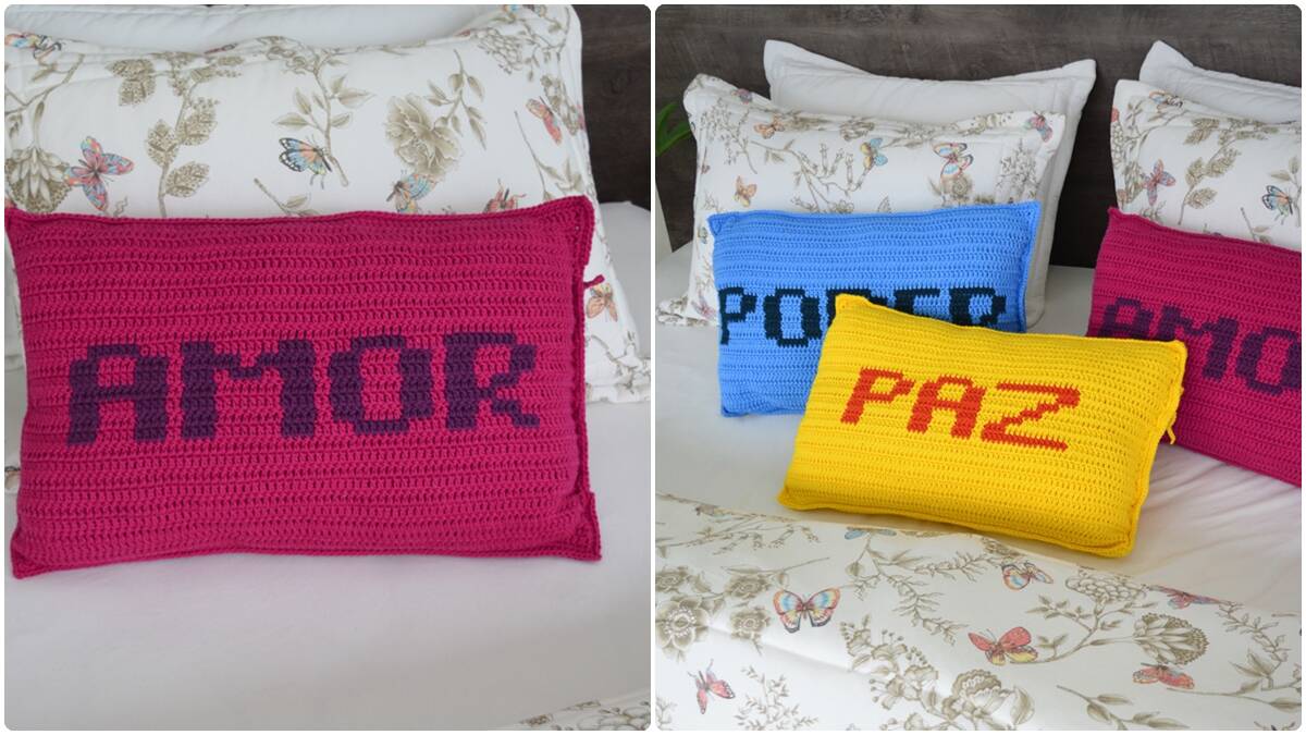 Almofada de Crochê Amor: Artesanato com Significado!