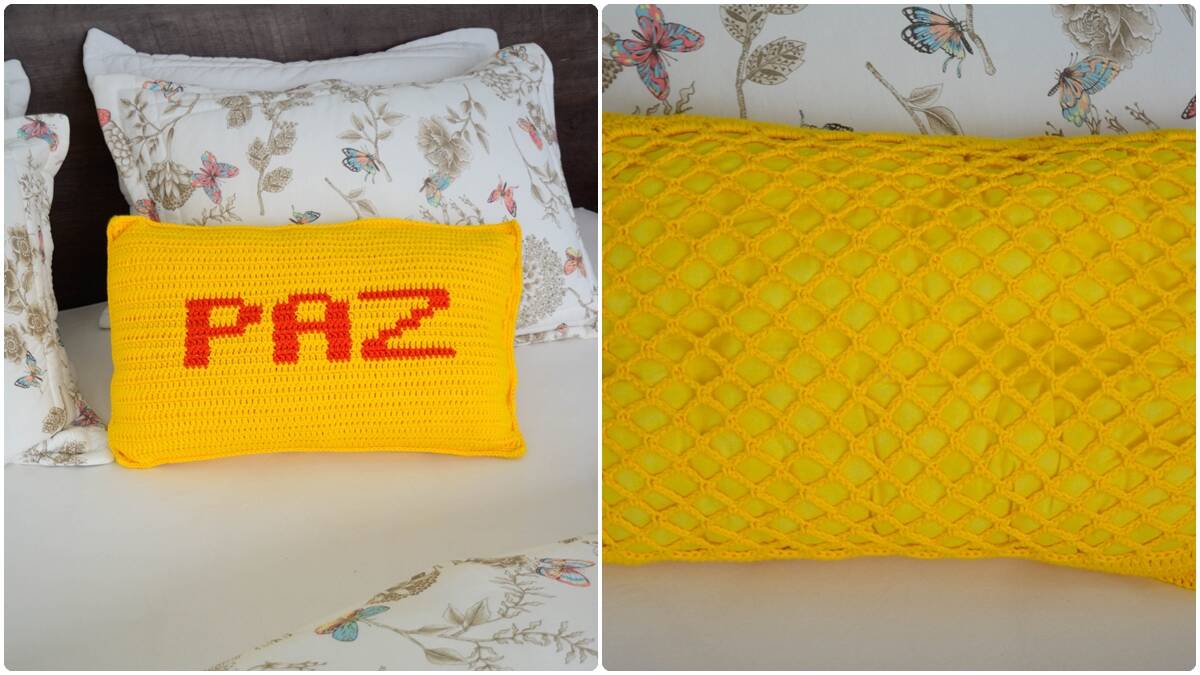 Almofada de Crochê Paz: Um Projeto Simples para Iniciantes!