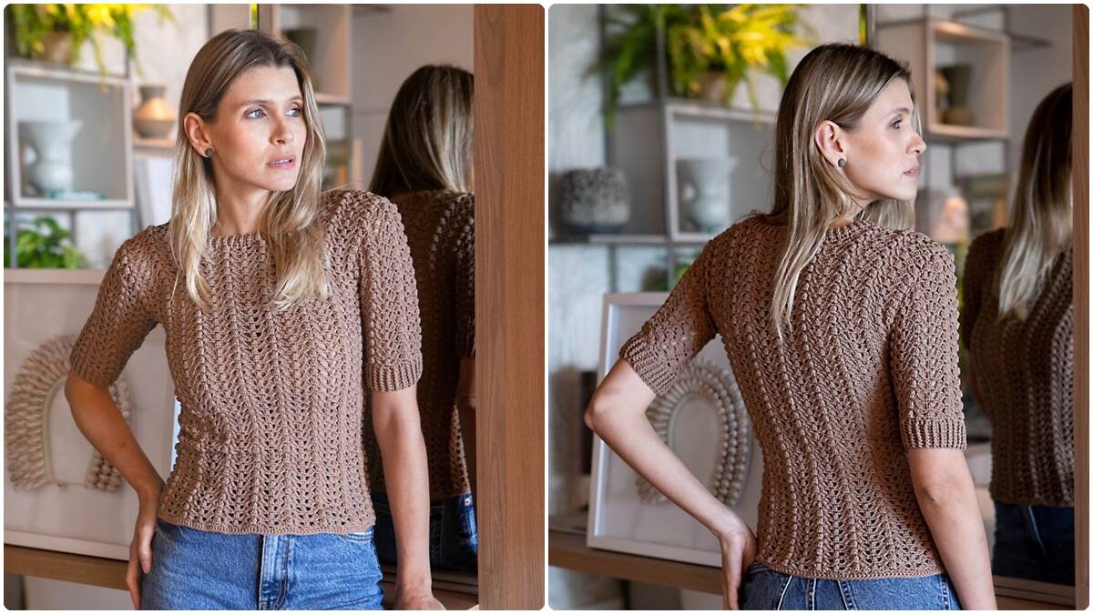Blusa de Crochê Amêndoa: Aprenda a Fazer essa Peça Linda!