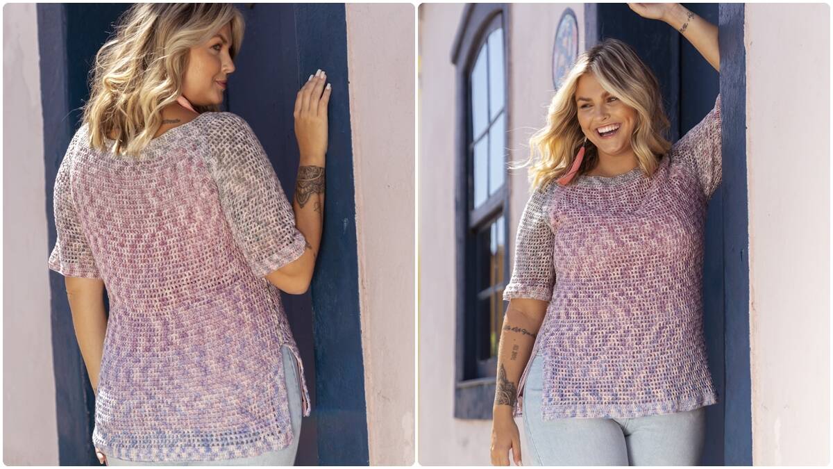 Blusa de Crochê Rede Euforia: Peça para Curtir o Verão!