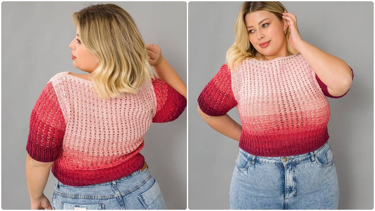 Blusa de Crochê Meia Manga: Peça Linda com Guia Completo!