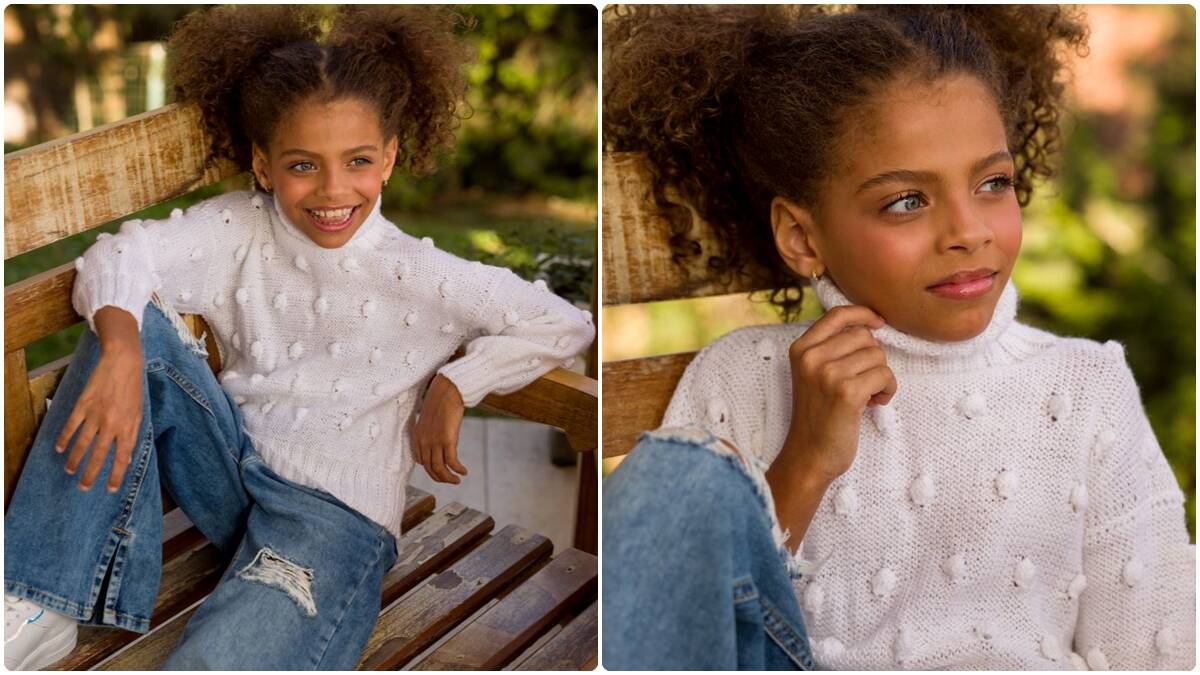 Blusa de Tricô Infantil Pipoca: Uma Peça Fofa e Charmosa!