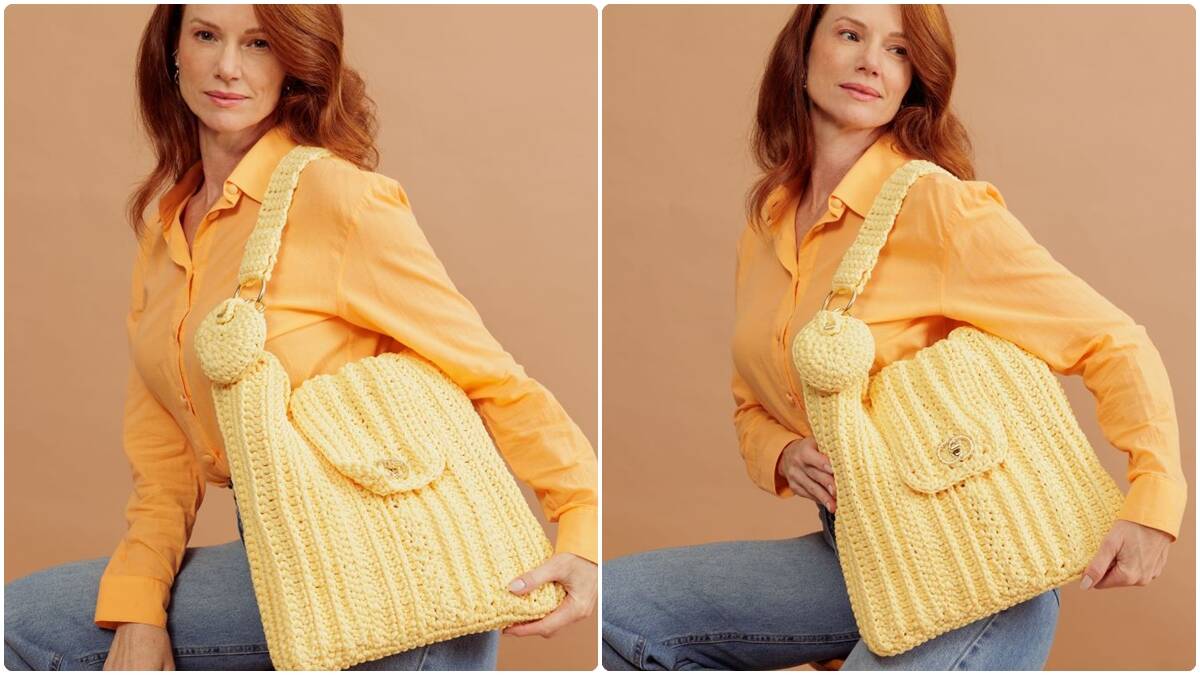 Bolsa de Crochê Manteiga: Combine Estilo com Funcionalidade!