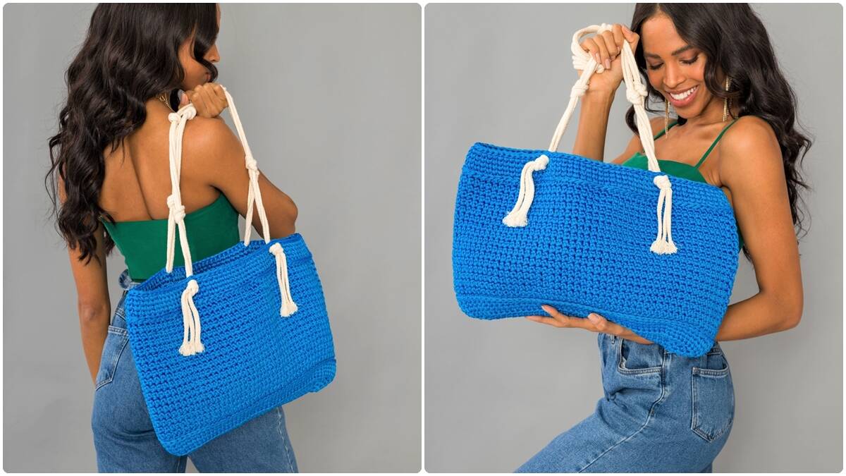 Bolsa de Crochê Royal: Peça Leve e Linda para o Dia a Dia!