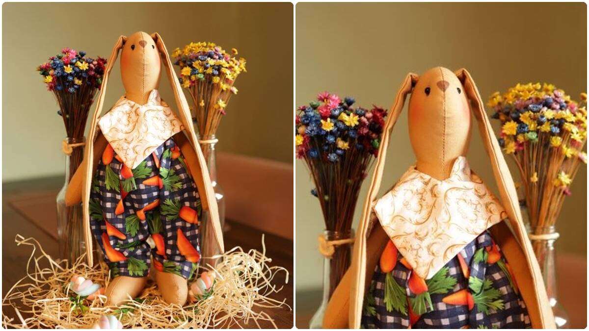 Boneco de Coelho Chico em Patchwork: Páscoa com Arte!