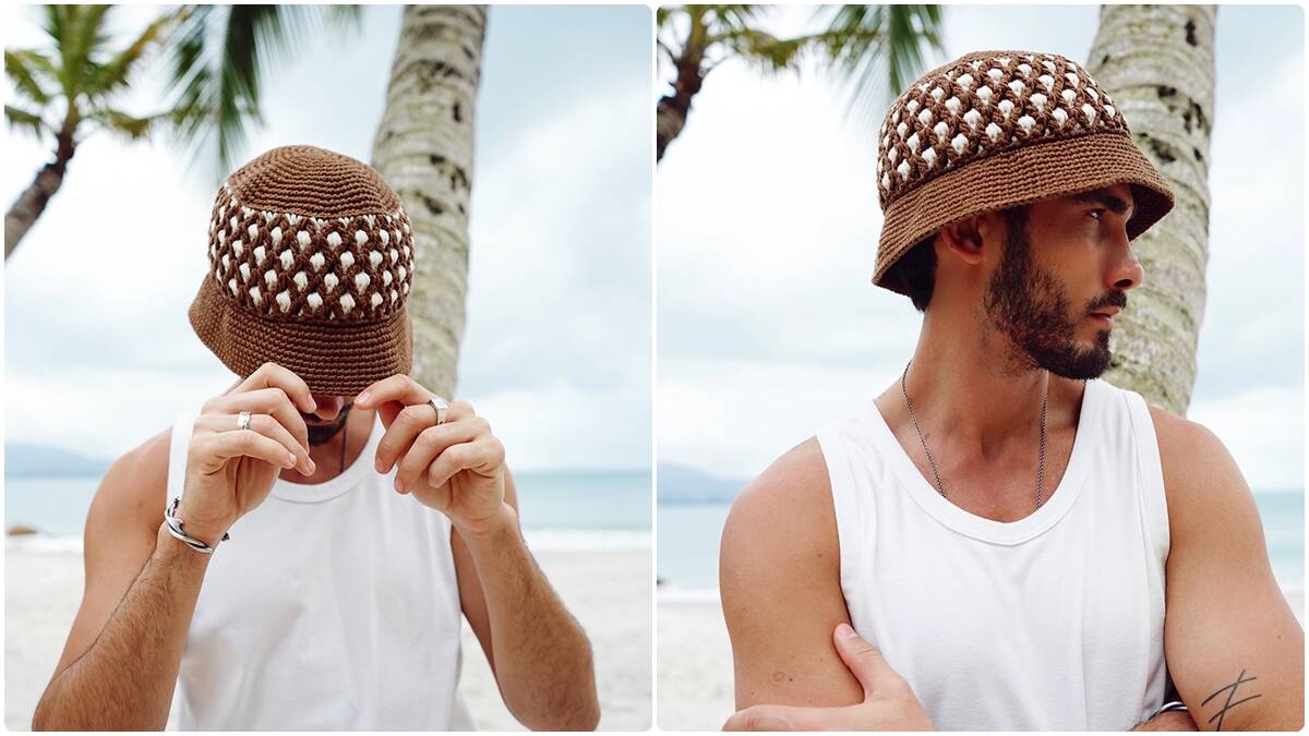 Bucket Hat de Crochê: Estilo Moderno com Arte Atemporal!
