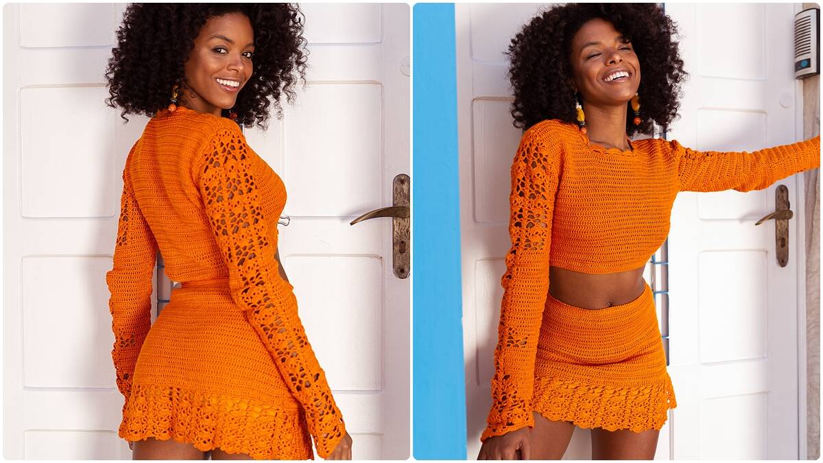 Conjunto de Crochê Alabama: Peças que Chamam Atenção!