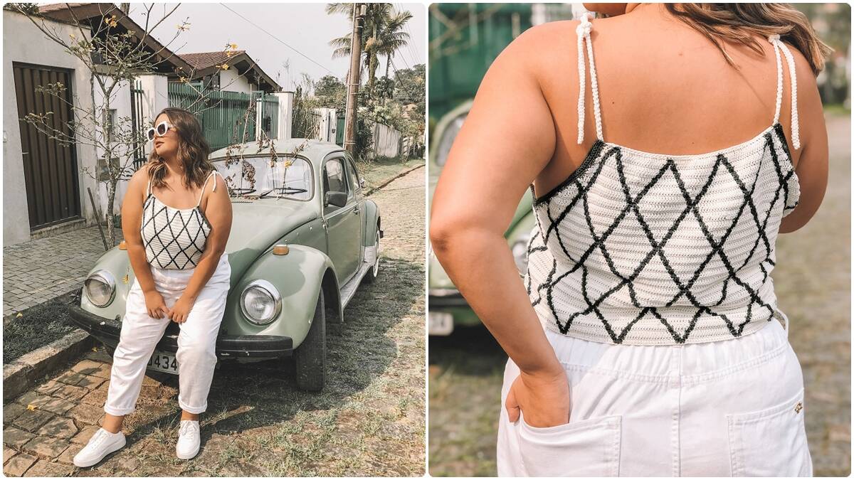Cropped de Crochê Alcinha: Peça Perfeita para o Verão!