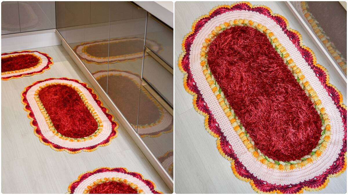 Jogo de Cozinha em Crochê Marsala: Peças que Vendem Muito!