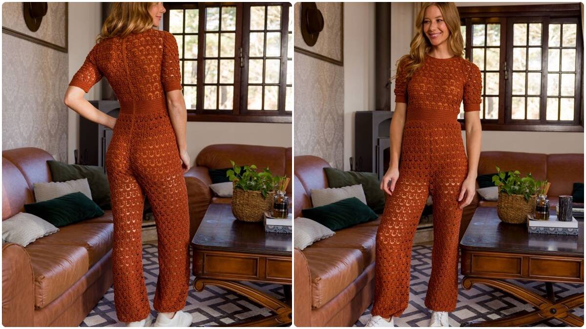 Macacão de Crochê Bronze: Crie Essa Peça Única e Linda!