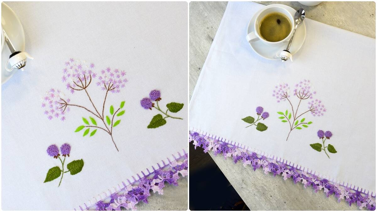 Pano de Prato em Crochê Lavanda: Guia para Iniciantes!
