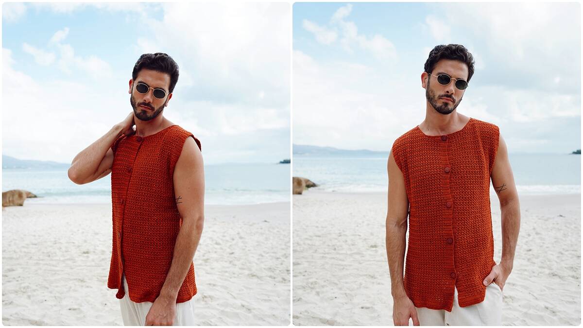 Blusa de Crochê Masculina com Botões: Guia Completo!