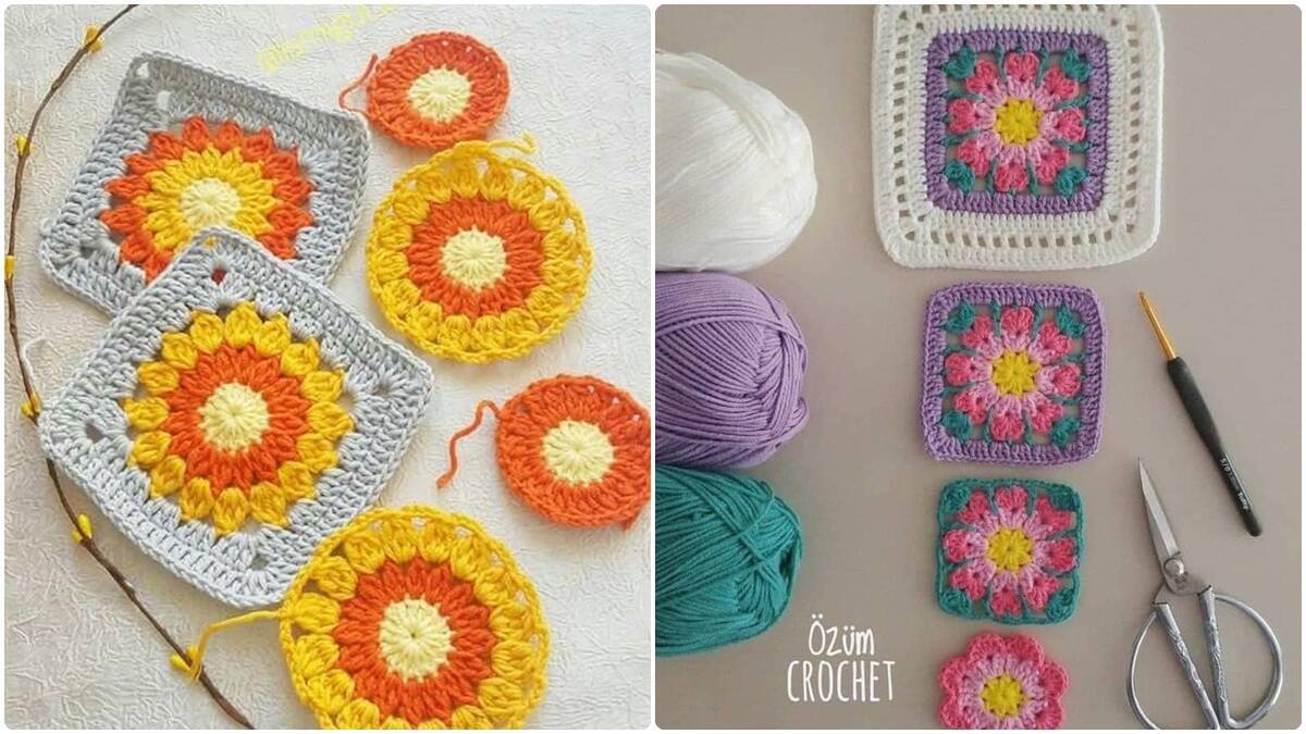 Conheça os Mais Lindos Squares de Crochê e Crie Produtos Incríveis!