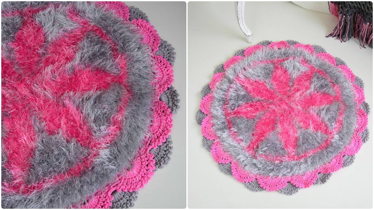 Tapete de Crochê Rosé Cromado: Guia Completo com Gráficos!