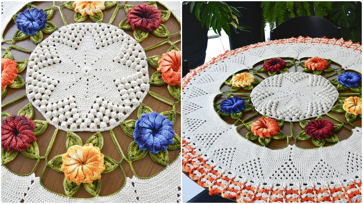 Toalha de Mesa em Crochê Primor: Beleza na Decoração!