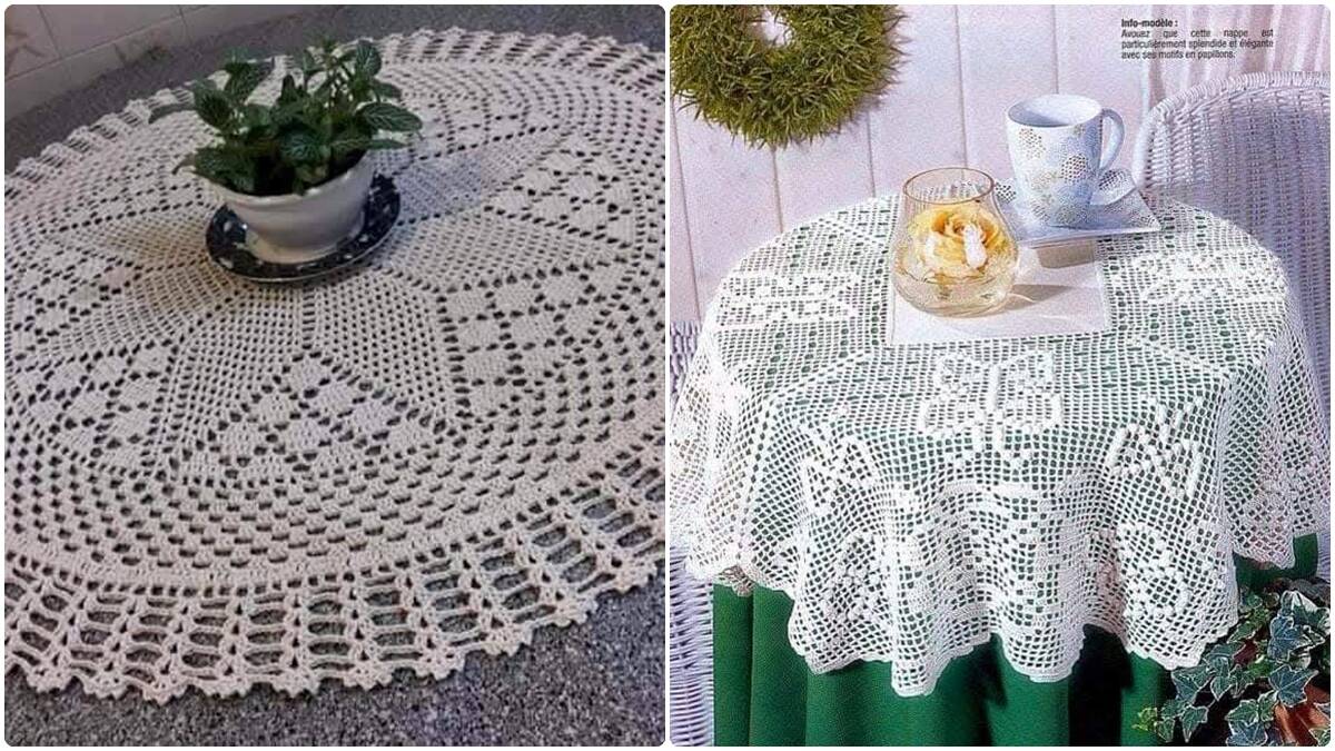 Veja Toalhas de Mesa em Crochê: Modelos Magníficos para a sua Decoração!