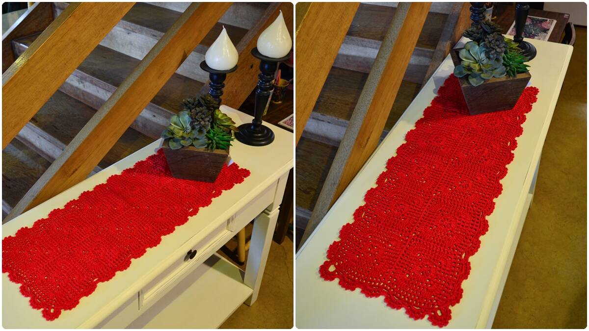 Trilho de Mesa em Crochê Devoção: Peça Linda que Encanta!