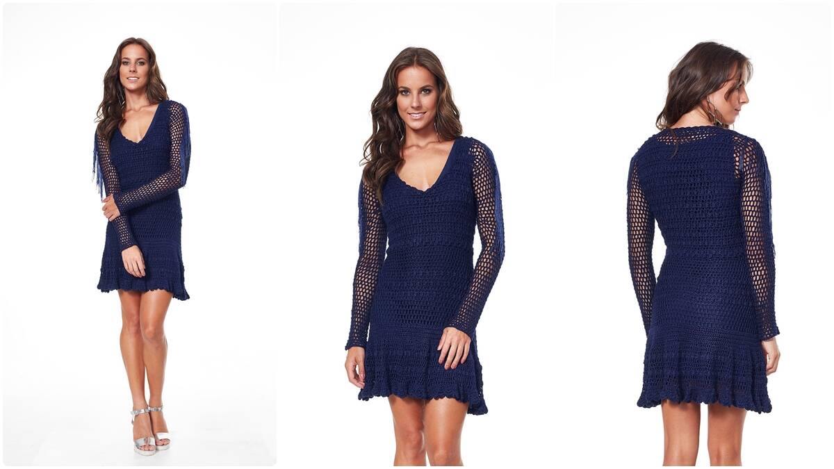 Vestido de Crochê com Franja: Modelo Lindo e Elegante!