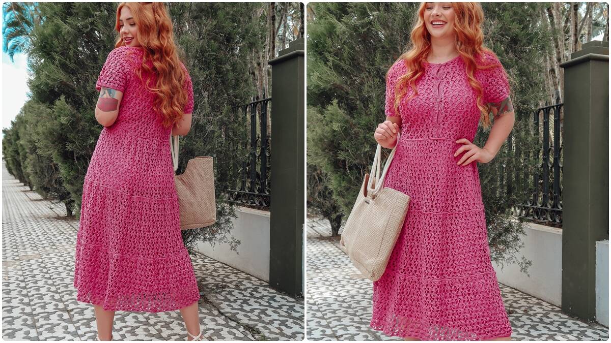 Vestido de Crochê Bia: Um Modelo para Qualquer Ocasião!
