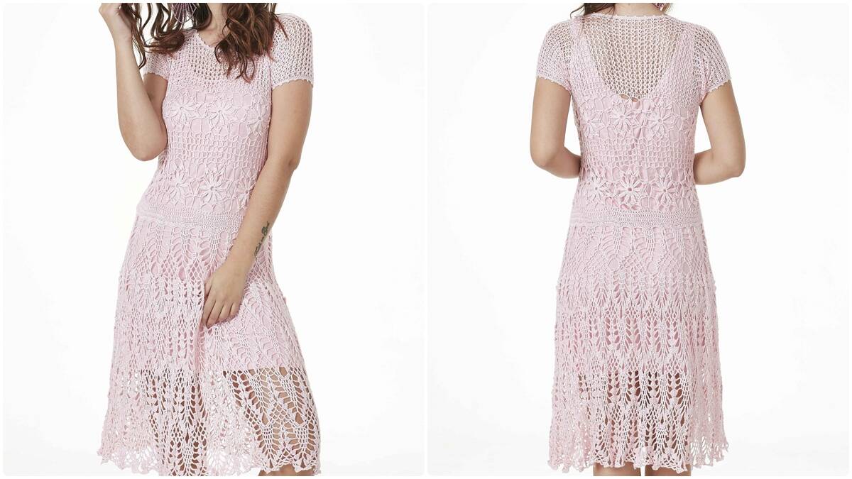 Vestido de Crochê Rosa Candy: Passo a Passo Completo!