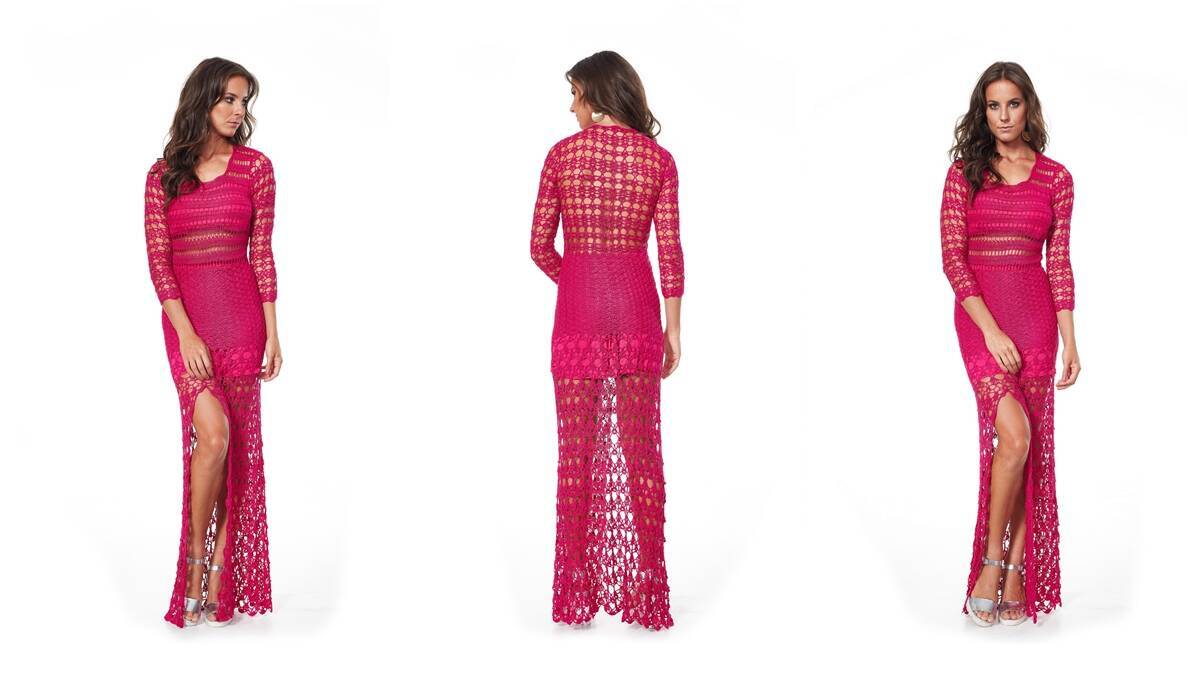 Vestido de Crochê Pink: Vista Esse Modelo Lindo e Elegante!