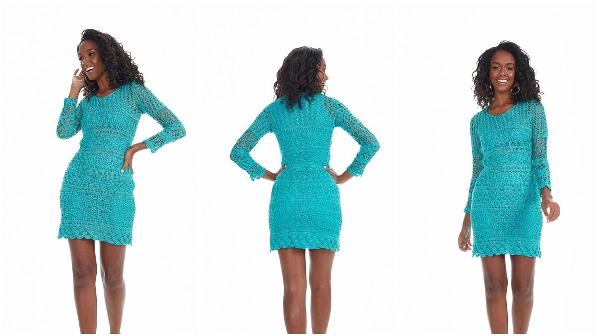 Vestido de Crochê Tiffany: Charme e Elegancia em Uma Peça!