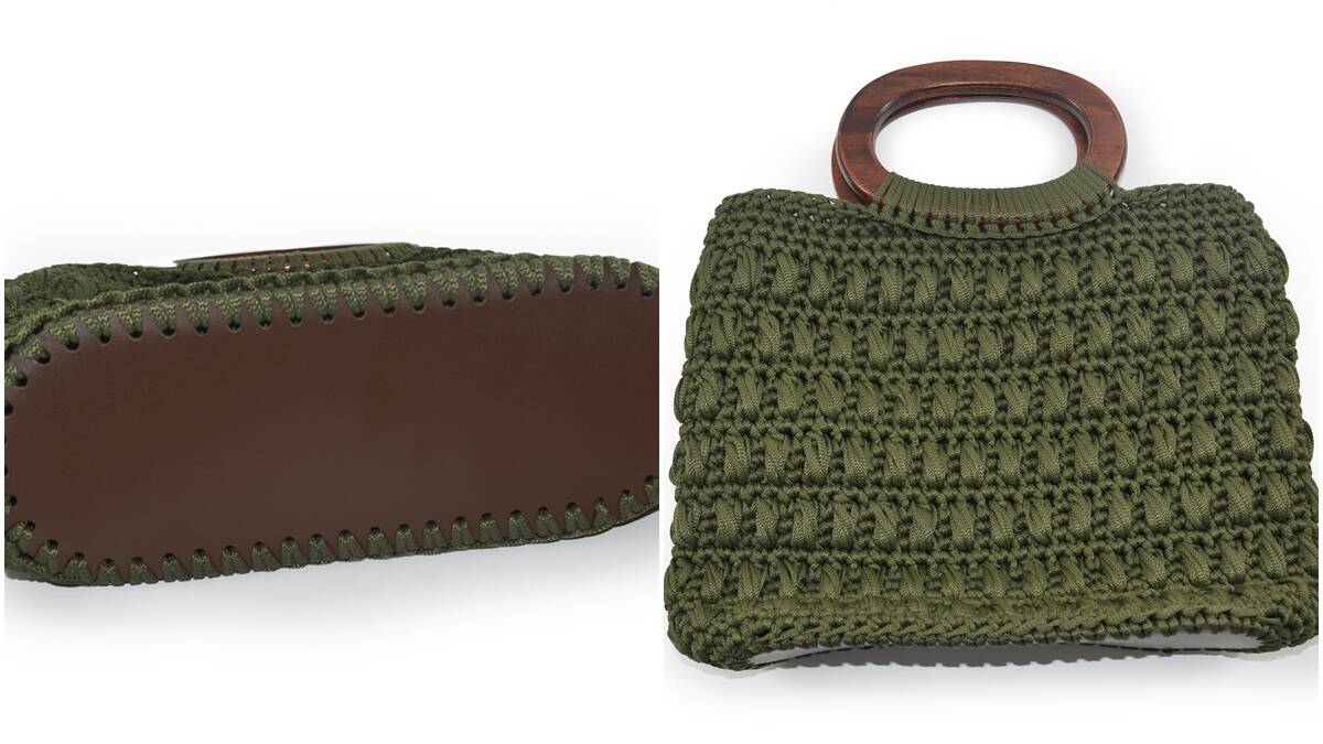 Bolsa de Crochê Militar com Fio Náutico: Elegância e Charme!