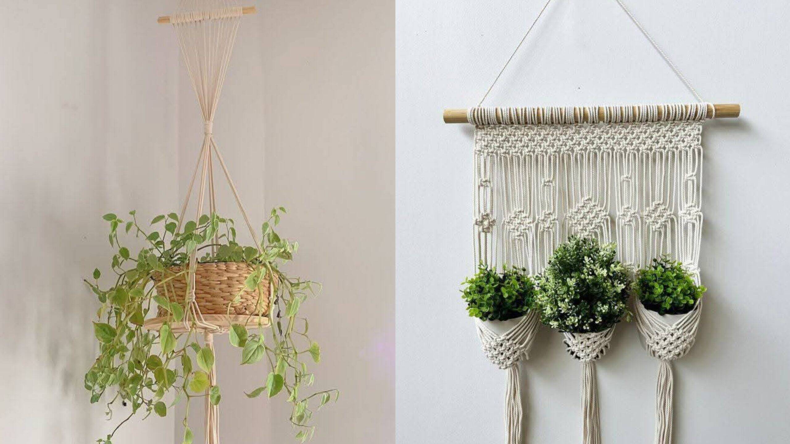 Macramê para Plantas Pendentes: Transforme sua Decoração com Estilo Artesanal