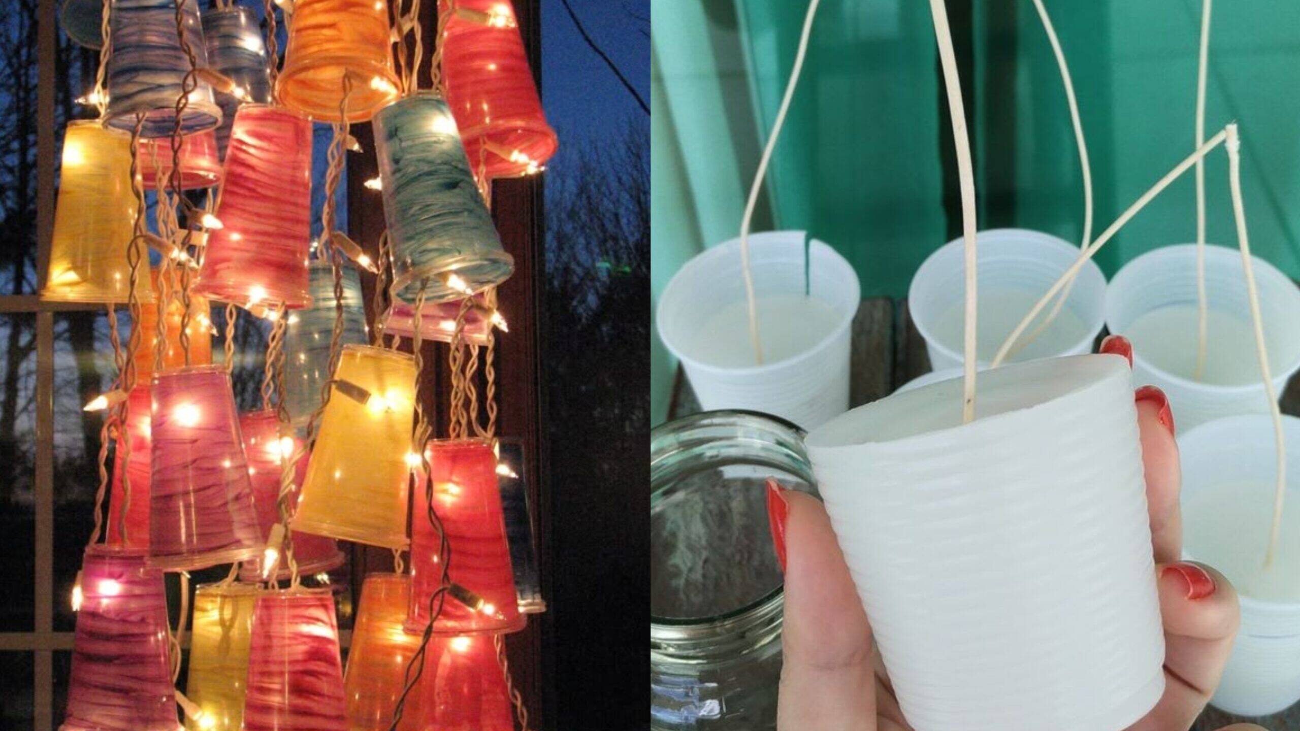 10 Ideias Criativas para Decorar e Organizar com Copos Plásticos Descartáveis