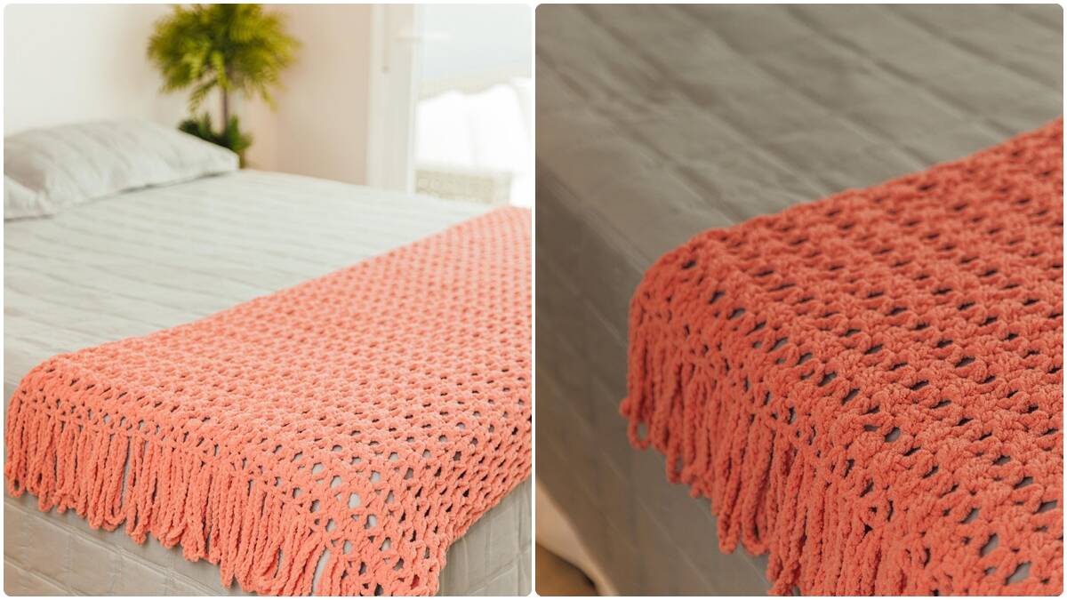 Peseira de Crochê Primor: Conforto e Charme Artesanal!