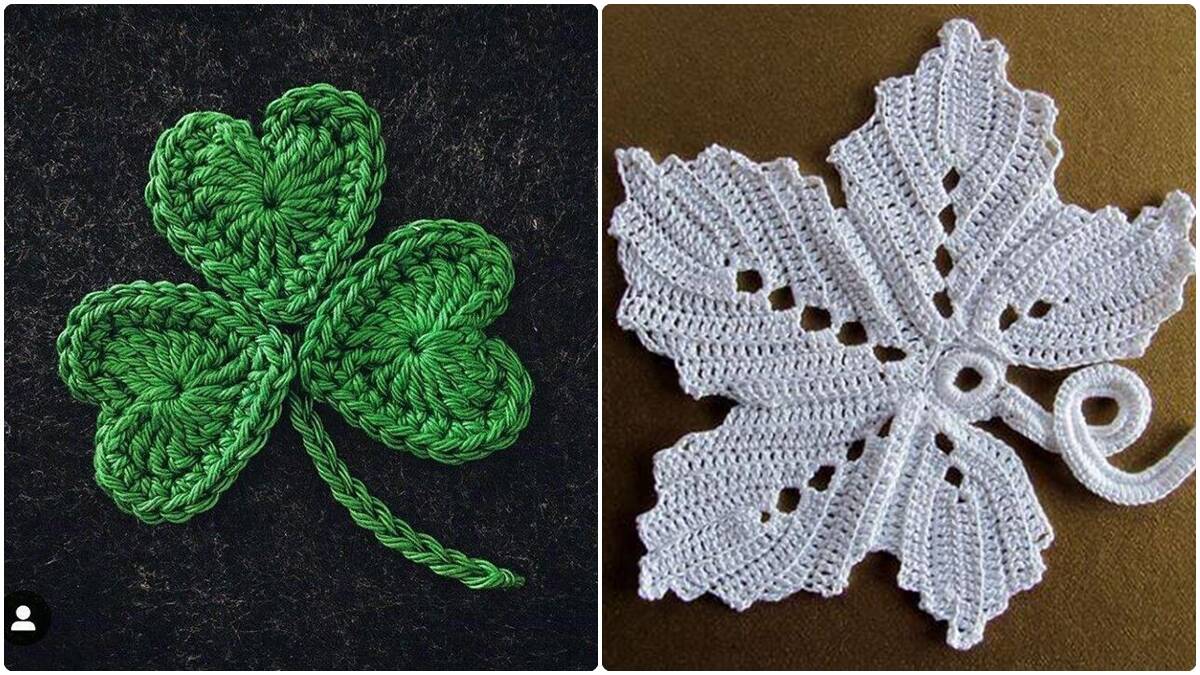 Folhas de Crochê para Aplicação: Toques Naturais e Criativos!